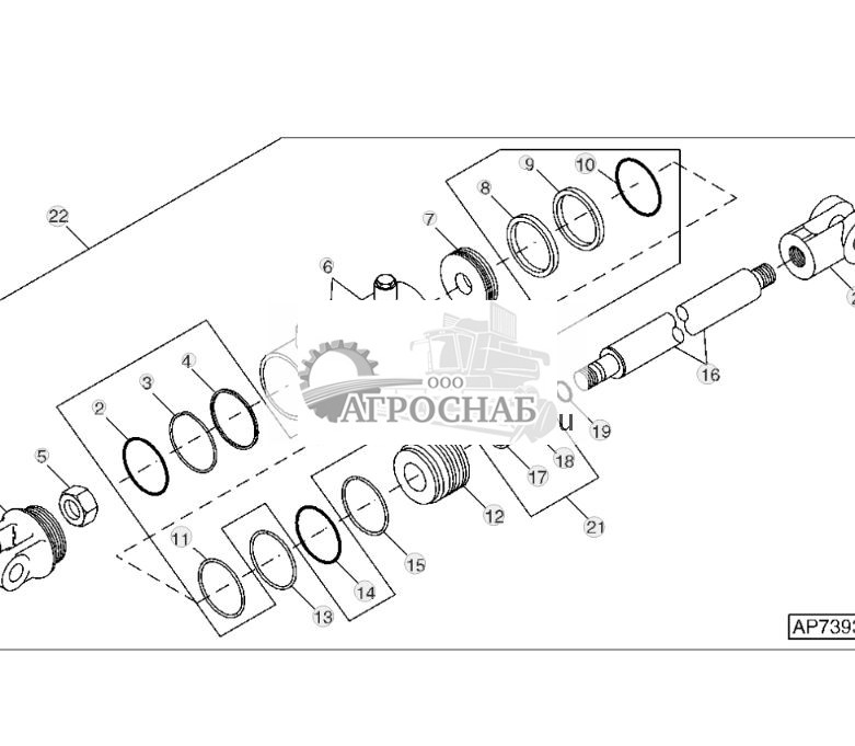 Hydraulic Cylinder, Depth Control, 4.25” X 12” (45’  53’  61’) - ST142203 78.jpg